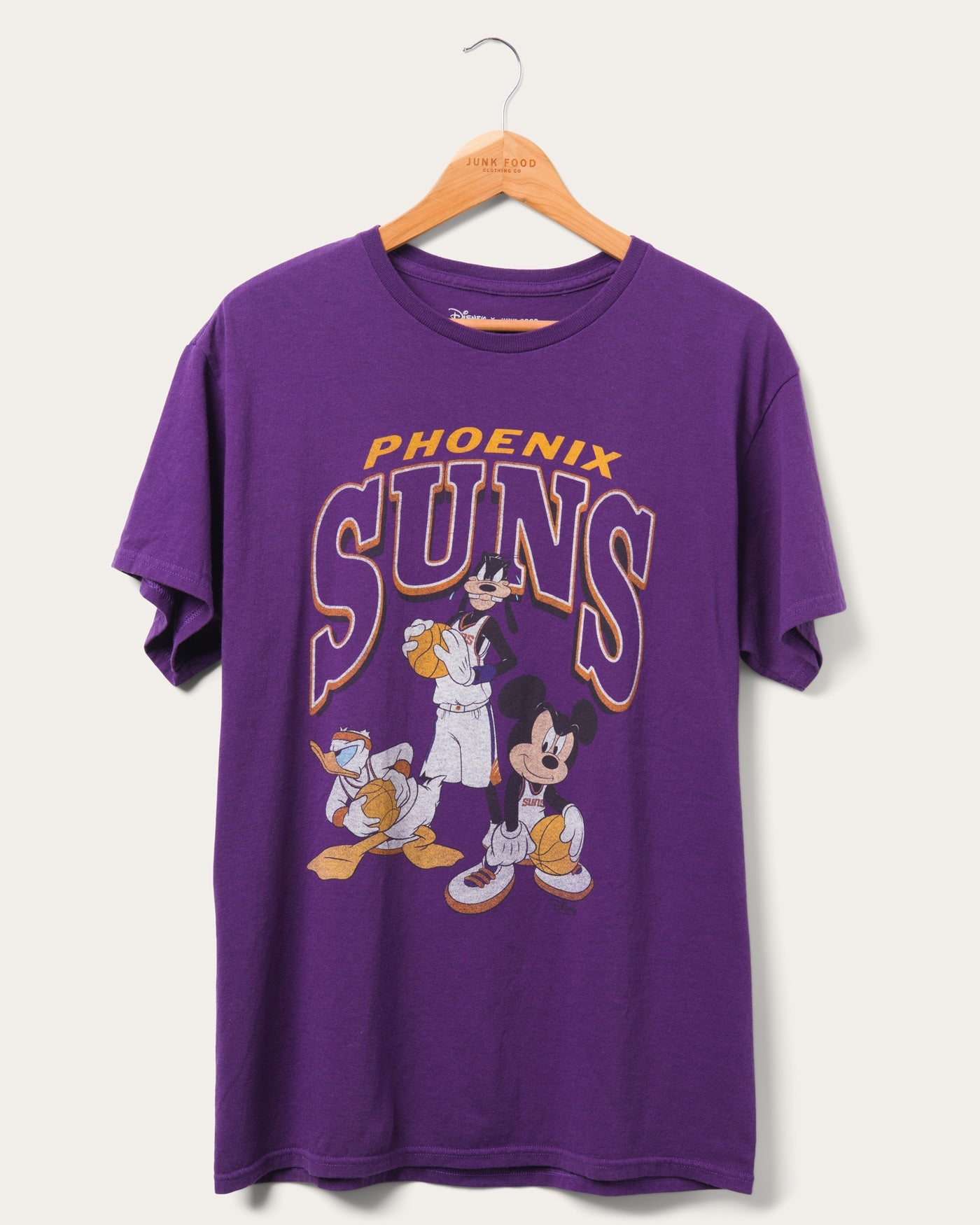 

Футболка унисекс Suns Team Mickey Squad Junk Food Clothing, фиолетовый
