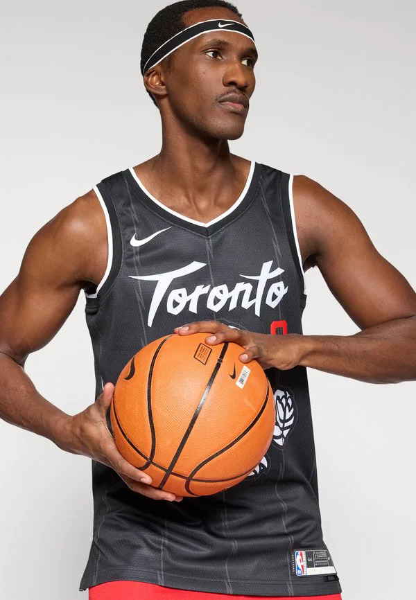 Футболка toronto raptors city edition swingman, номер 25, клубная форма rj barrett. Nike Performance, Black — фото 4
