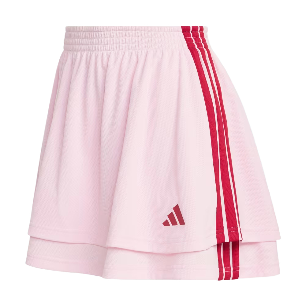 

Спортивная повседневная короткая юбка Women's Adidas, transparent розовый/energetic красный