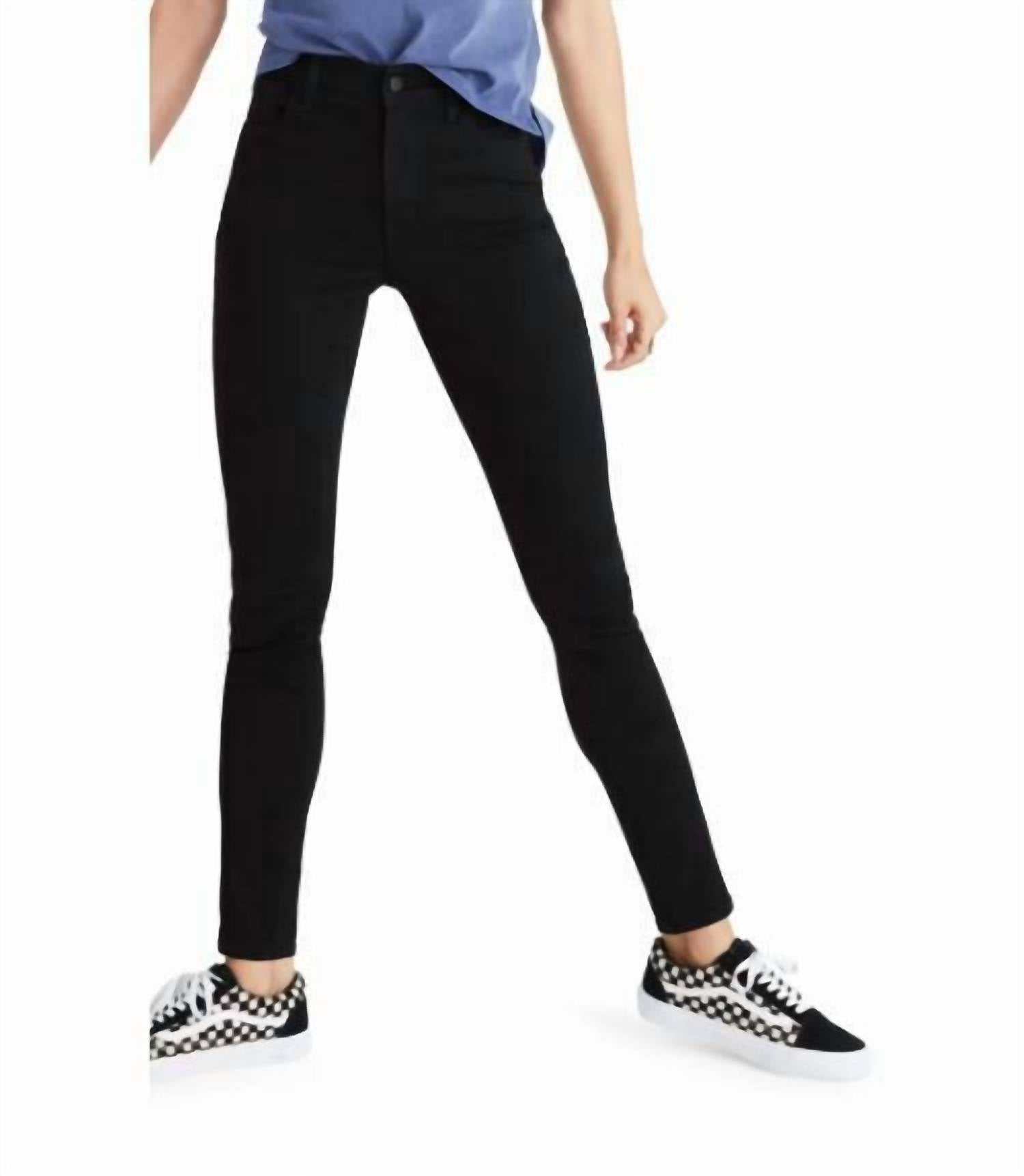 

Джинсы скинни Roadtripper Bennett High Rise Denim черного цвета Madewell