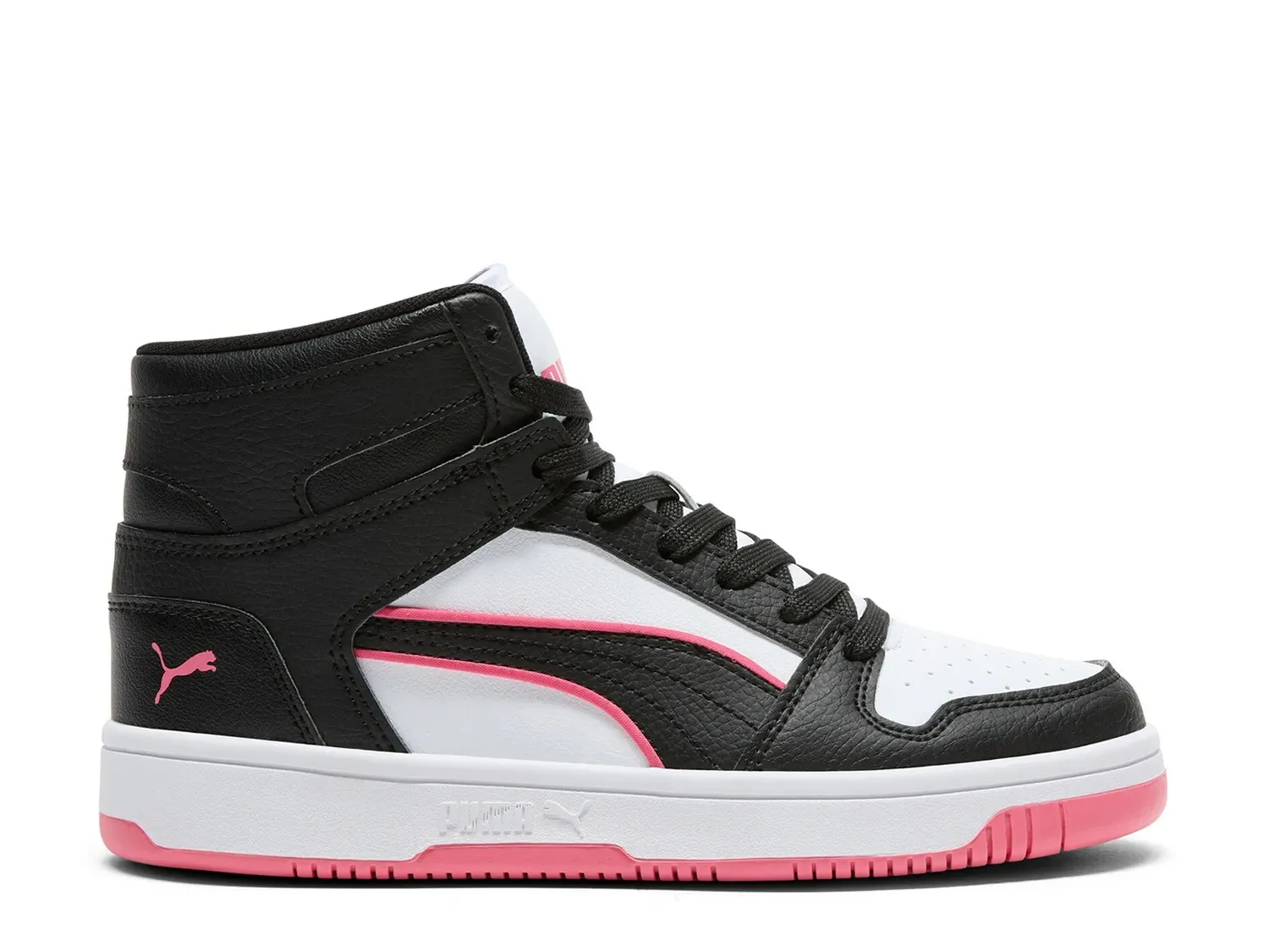 Кроссовки Puma Rebound Layup — женские, белые/черные/розовые