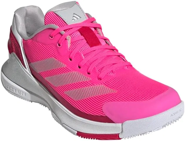 Кроссовки для падел-тенниса adidas Crazyquick Lightstrike, Lucid Pink/Silver Metallic/Lucid Red — фото 3