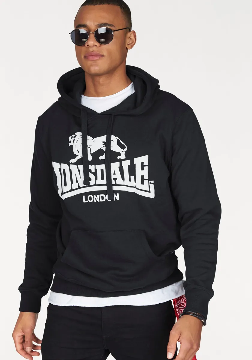 

Толстовка Lonsdale с капюшоном "ГОСПОРТ", черный