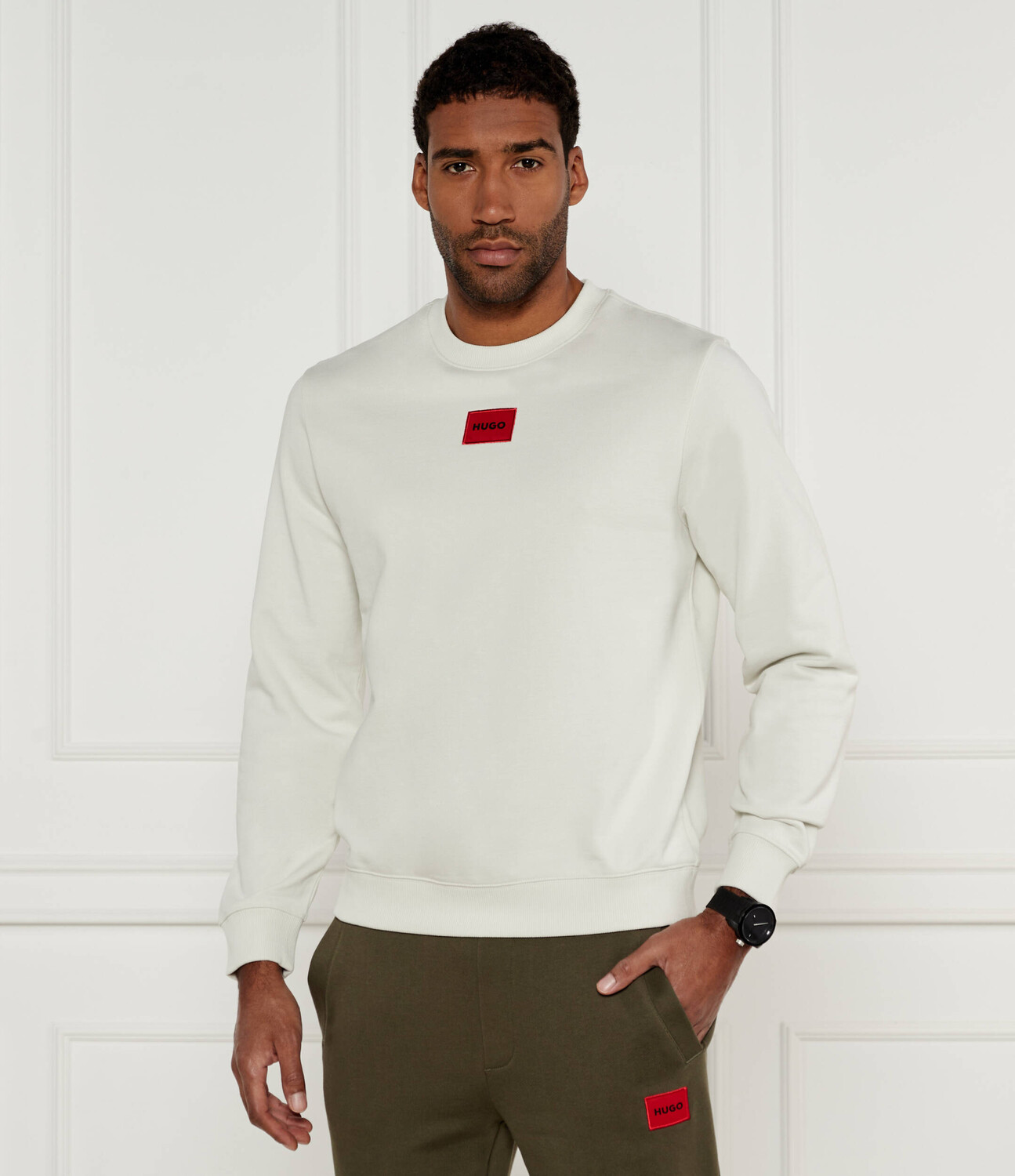 

Толстовка HUGO Diragol212 Regular Fit, белый