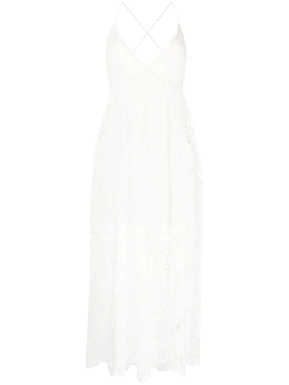 

Платье-комбинация Lexi с вышивкой ZIMMERMANN, белый