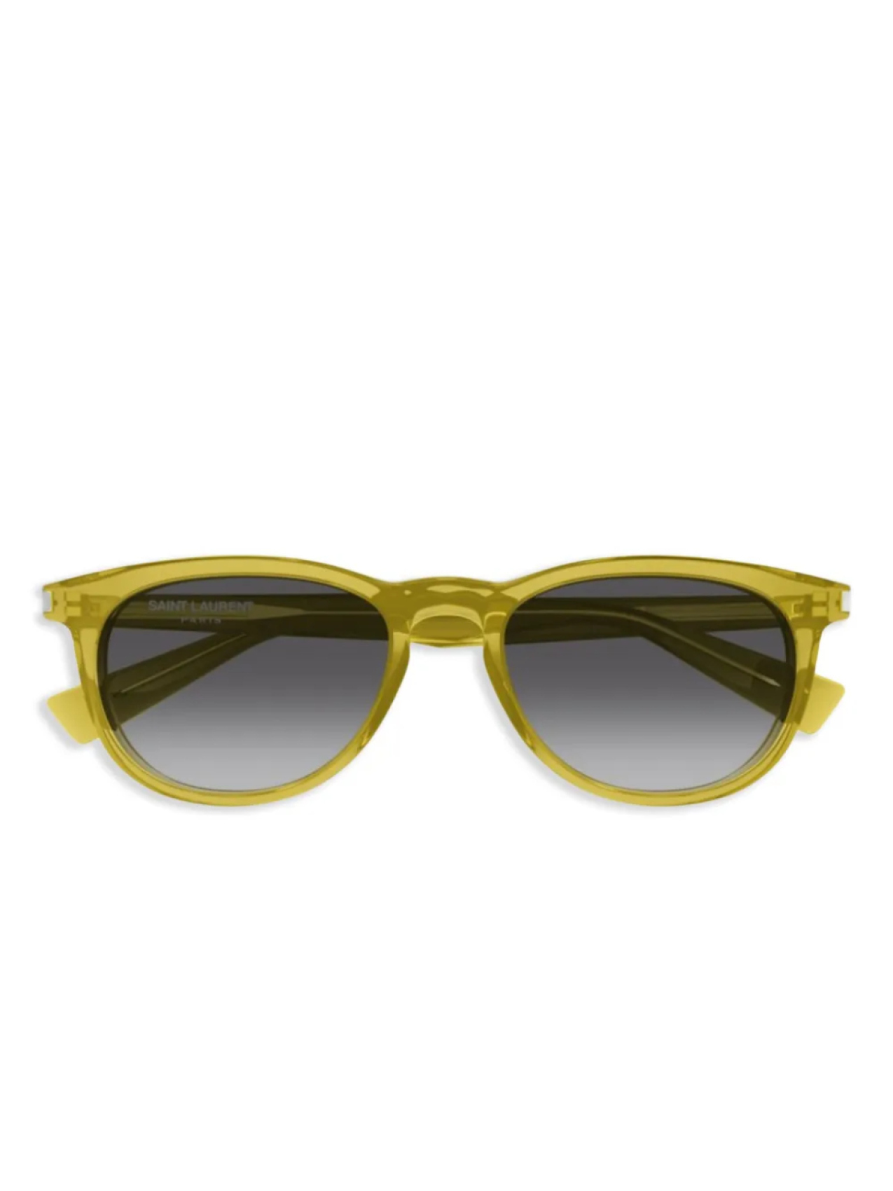 

Солнцезащитные очки в овальной оправе Saint Laurent Eyewear, желтый