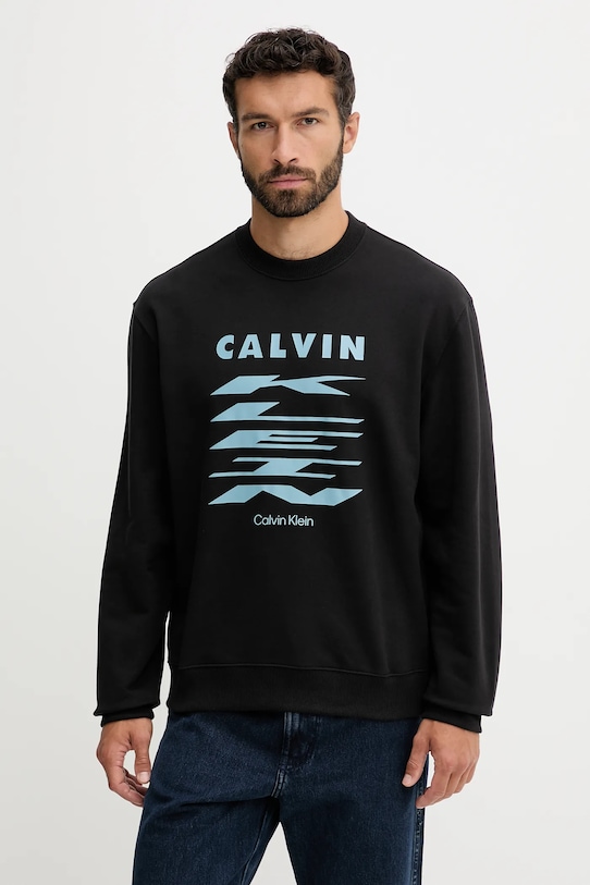 

Хлопковая толстовка Calvin Klein Jeans, черный