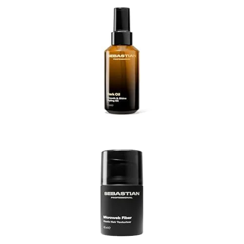 Легкое масло для укладки волос Sebastian Professional Dark Oil, 95 г; Текстурирующее средство Microweb Fiber Flexible Elastic Texturizer, 42 г | Питательные масла + эластичная текстура