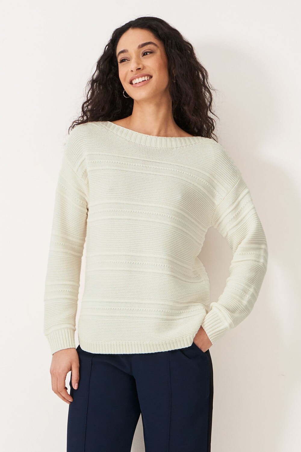 

Свитер на талии Crew Clothing Crew Clothing Company, белый