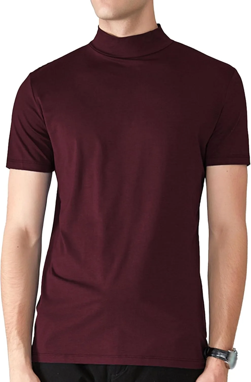 

Мужская футболка Mid-Crew Neck однотонная, дышащая Maiyifu-GJ