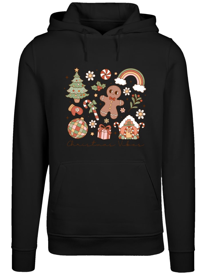 

Пуловер F4NT4STIC Hoodie Christmas Vibes Cozy Cute Winter, черный