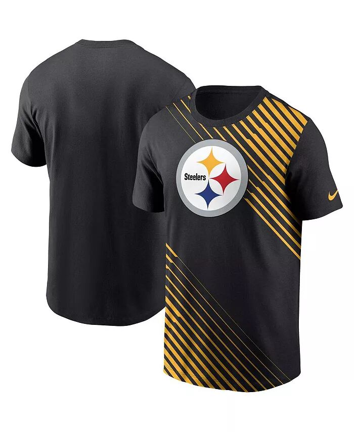 

Мужская черная футболка Pittsburgh Steelers Yard Line Fashion Asbury Nike