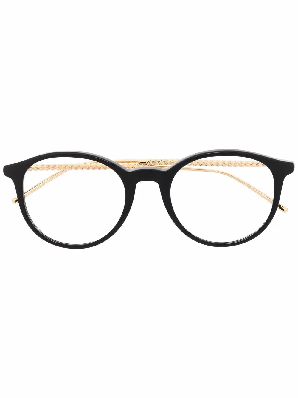 

Очки в круглой оправе Boucheron Eyewear, черный