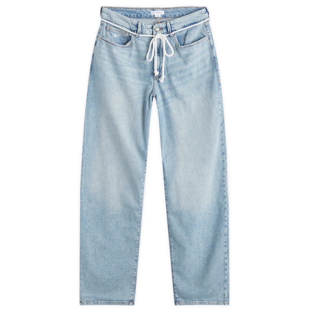 

Широкие брюки Good American 90S Loose Drawstring Belt Jeans, цвет Indigo