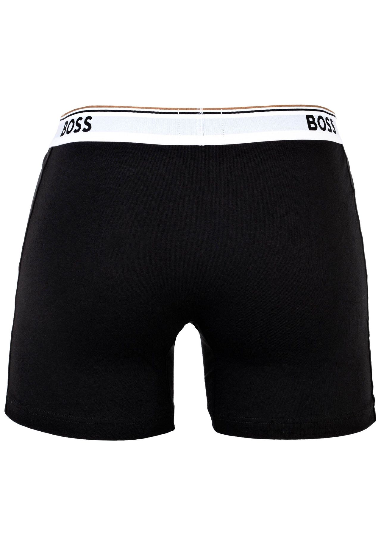 Мужские боксеры, 6 шт - Boxer Briefs 6P Power, хлопок стрейч, логотип BOSS, черно-белый — фото 2