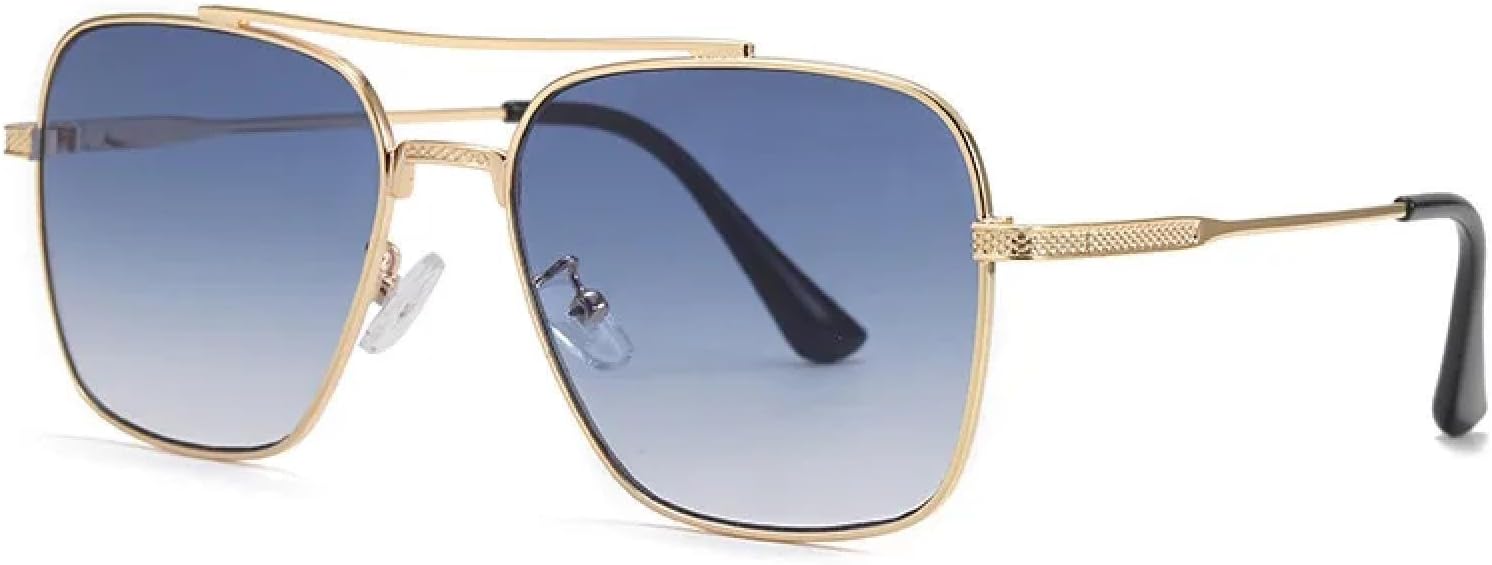 

Качественные солнцезащитные очки для мужчин, защита от УФ-излучения UV400, стильные солнцезащитные очки для вождения, женские солнцезащитные очки VVTWSSW, Gold Gradient Blue