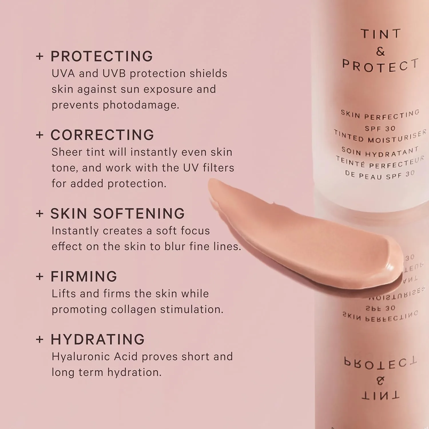 Увлажняющий тонирующий крем MZ SKIN Tint & Protect Skin Perfecting SPF 30, 35 мл | Широкий спектр защиты от UVA/UVB-лучей | С гиалуроновой кислотой, маслом ореха кахаи и витамином С Mz Skin By Maryam Zamani Md — фото 2