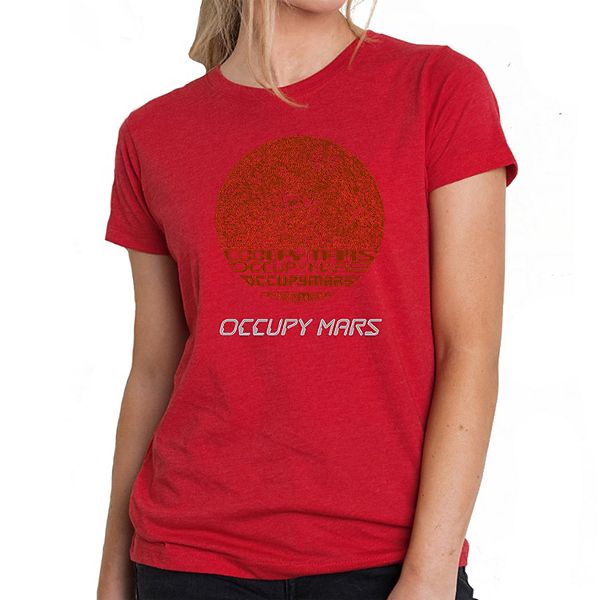 

Футболка Occupy Mars с принтом La Pop Art, Red