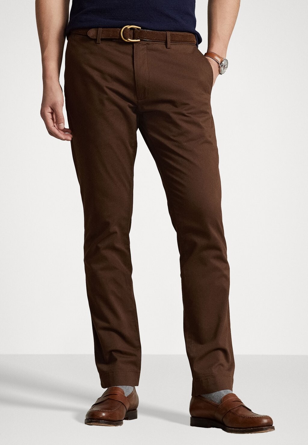 

Чино FLAT PANT Polo Ralph Lauren, цвет branch brown