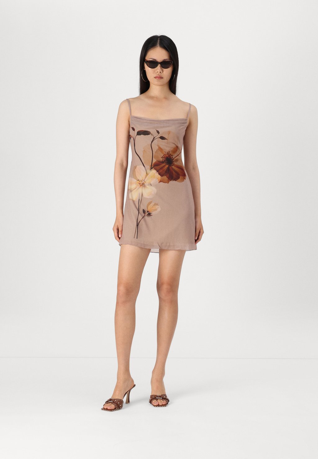 

Повседневное платье STRAPPY COWL NECK SLIP DRESS Even&Odd, мультиколор