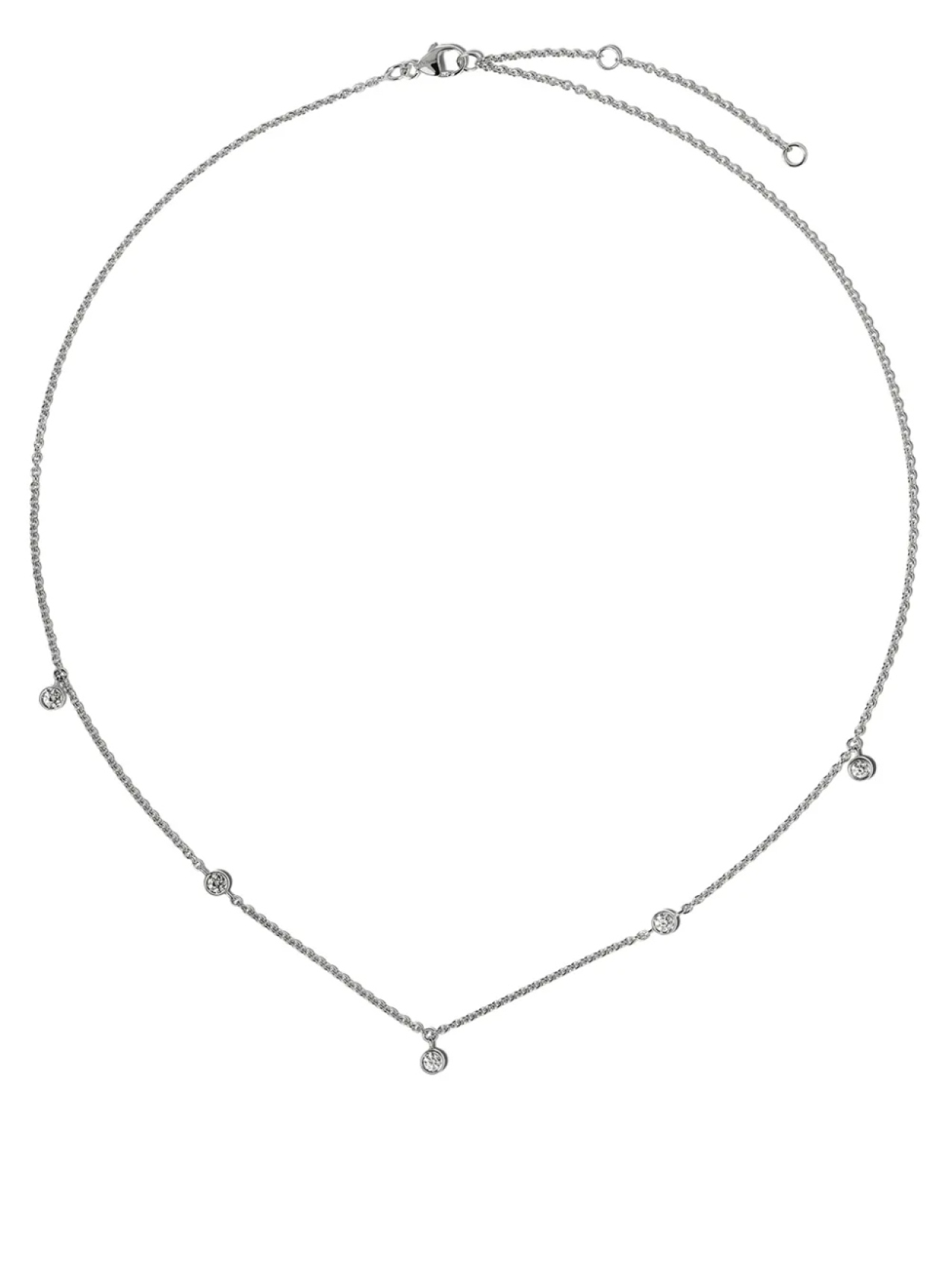 

DE BEERS колье My First De Beers из белого золота с бриллиантами, серебряный