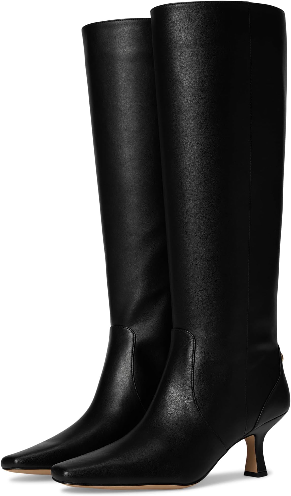 Ботинки COACH Sculpted C Kitten Heel Boots, черный