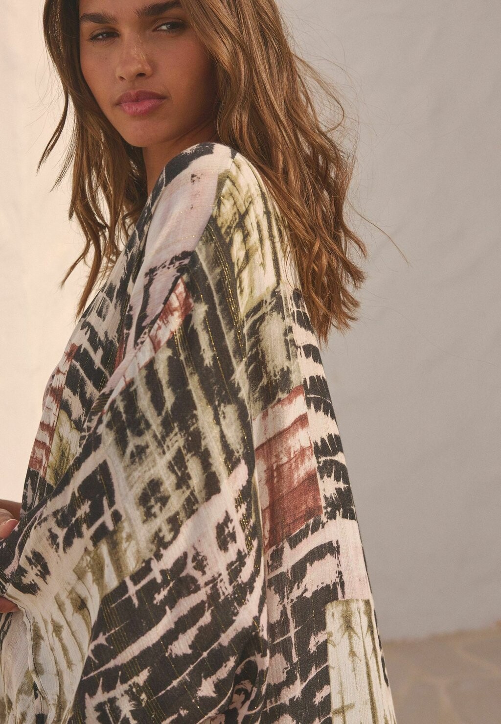 

Летняя куртка GEOMETRIC PRINT KIMONO STANDARD Next, белый