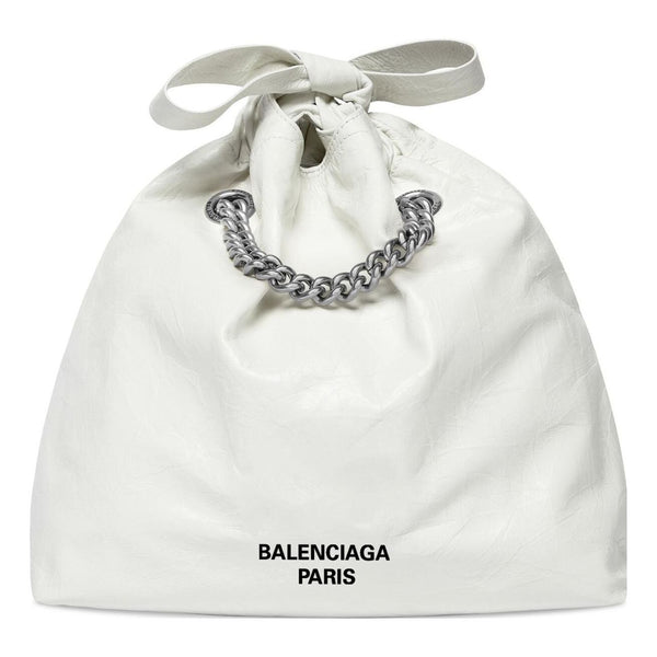 

Сумка crush small tote bag 'optic white' Balenciaga, белый