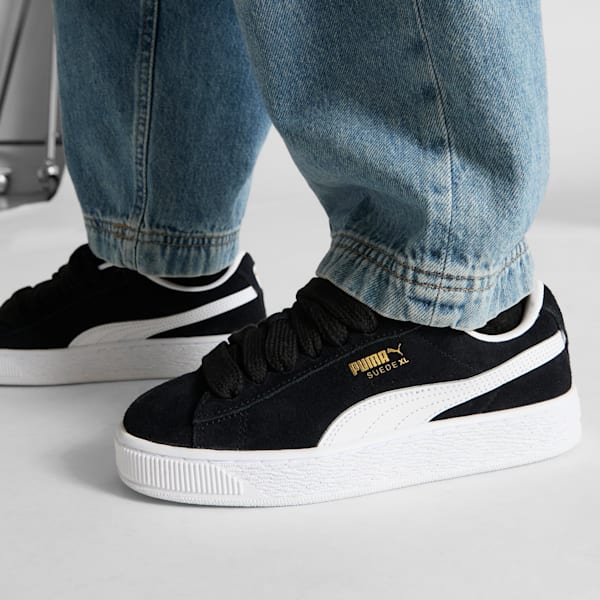 Кроссовки для больших детей Suede Xl Puma, черный — фото 2