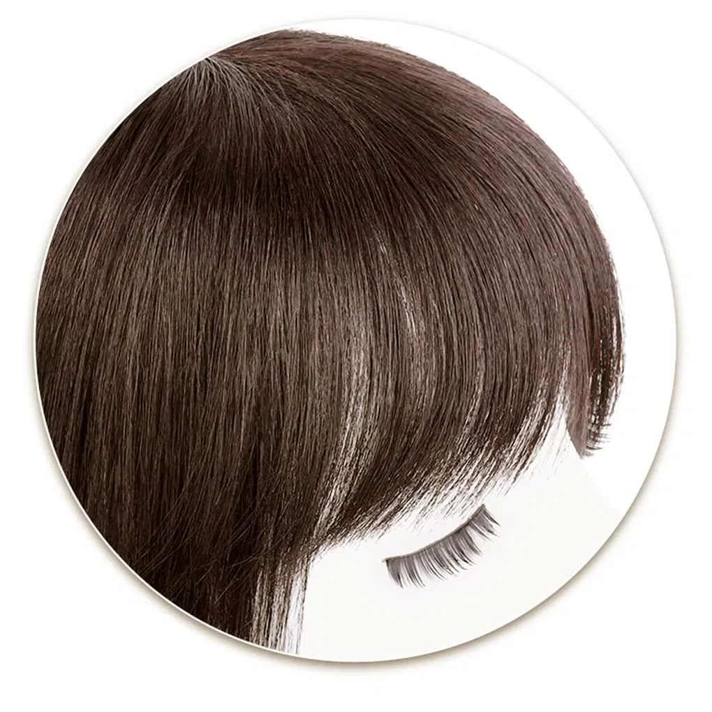 Накладка для волос из натуральных волос с челкой на заколках Eree Hair — фото 4
