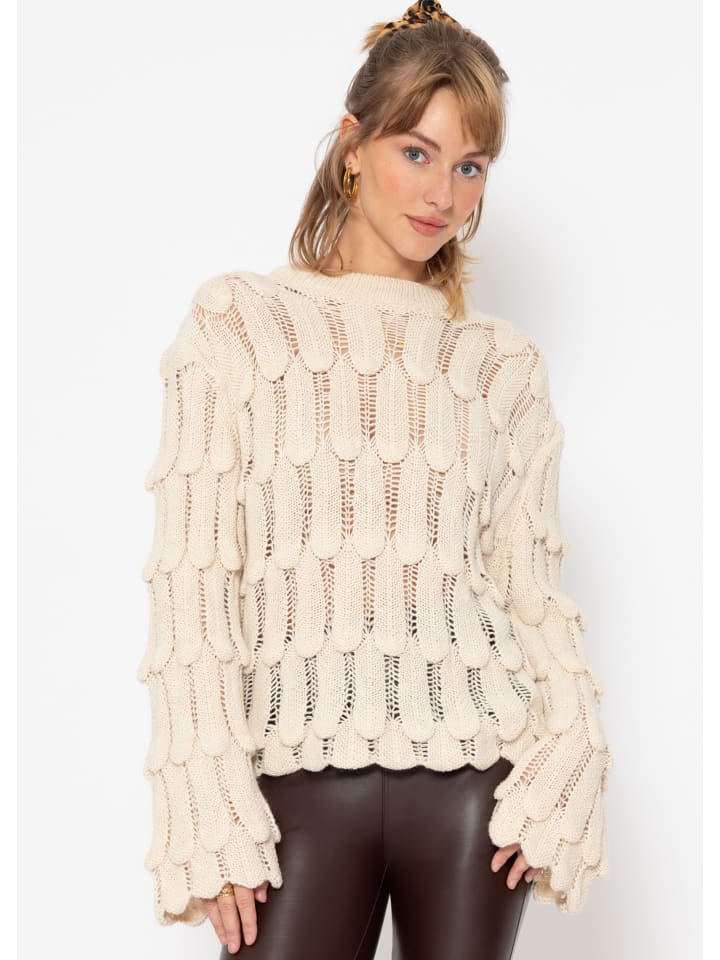 

Пуловер SASSYCLASSY Pullover mit Muster, бежевый