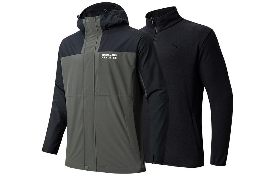 

ANTA Ветровка мужская, Basic Black/Dark Aqua Green-4