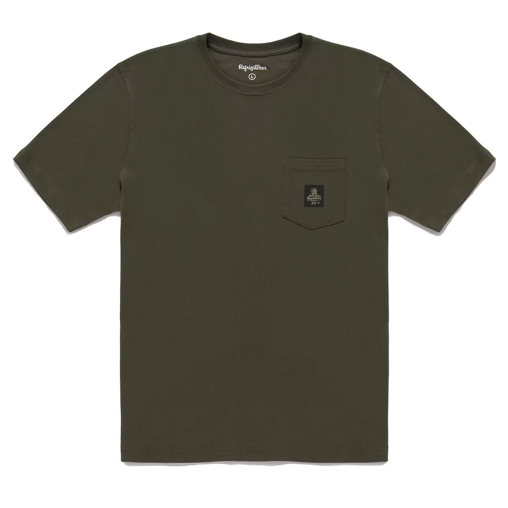 

Футболка из армейского хлопка с нагрудным карманом Refrigiwear, цвет Army