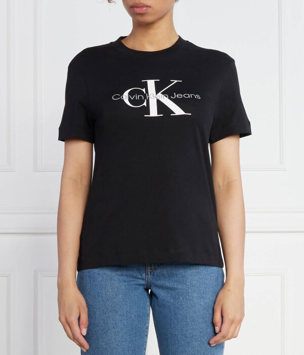 

Монолог ядра футболки Regular fit Calvin Klein Jeans, черный