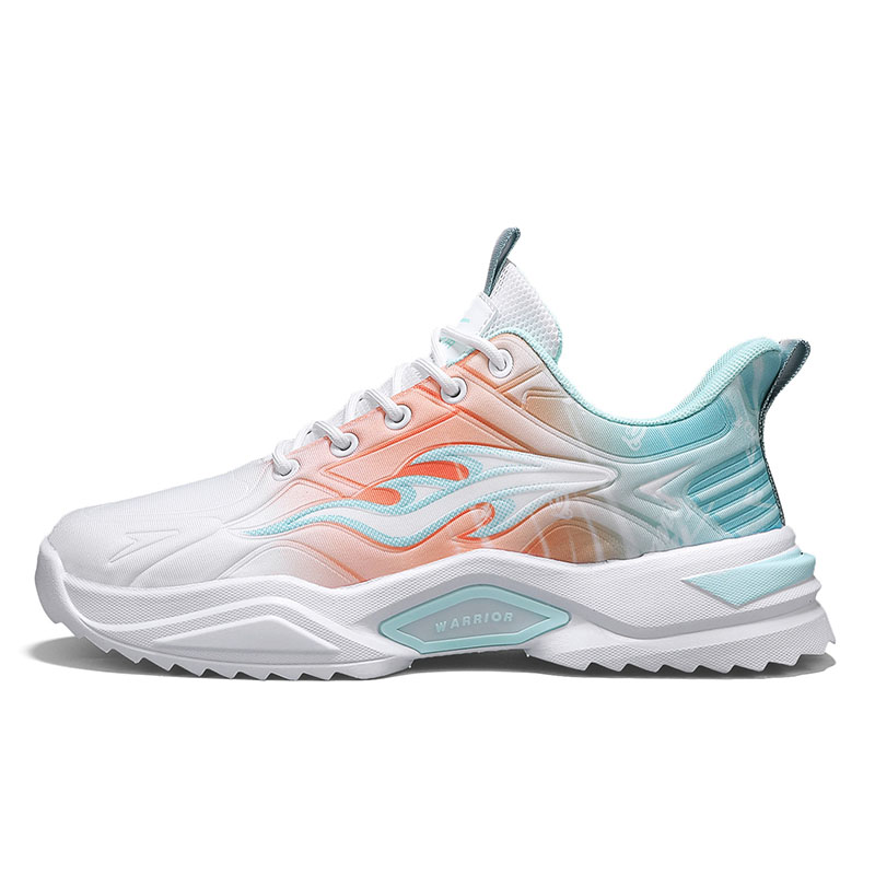 

Износостойкие, легкие и дышащие кроссовки для бега для мужчин WARRIOR, White Orange Green