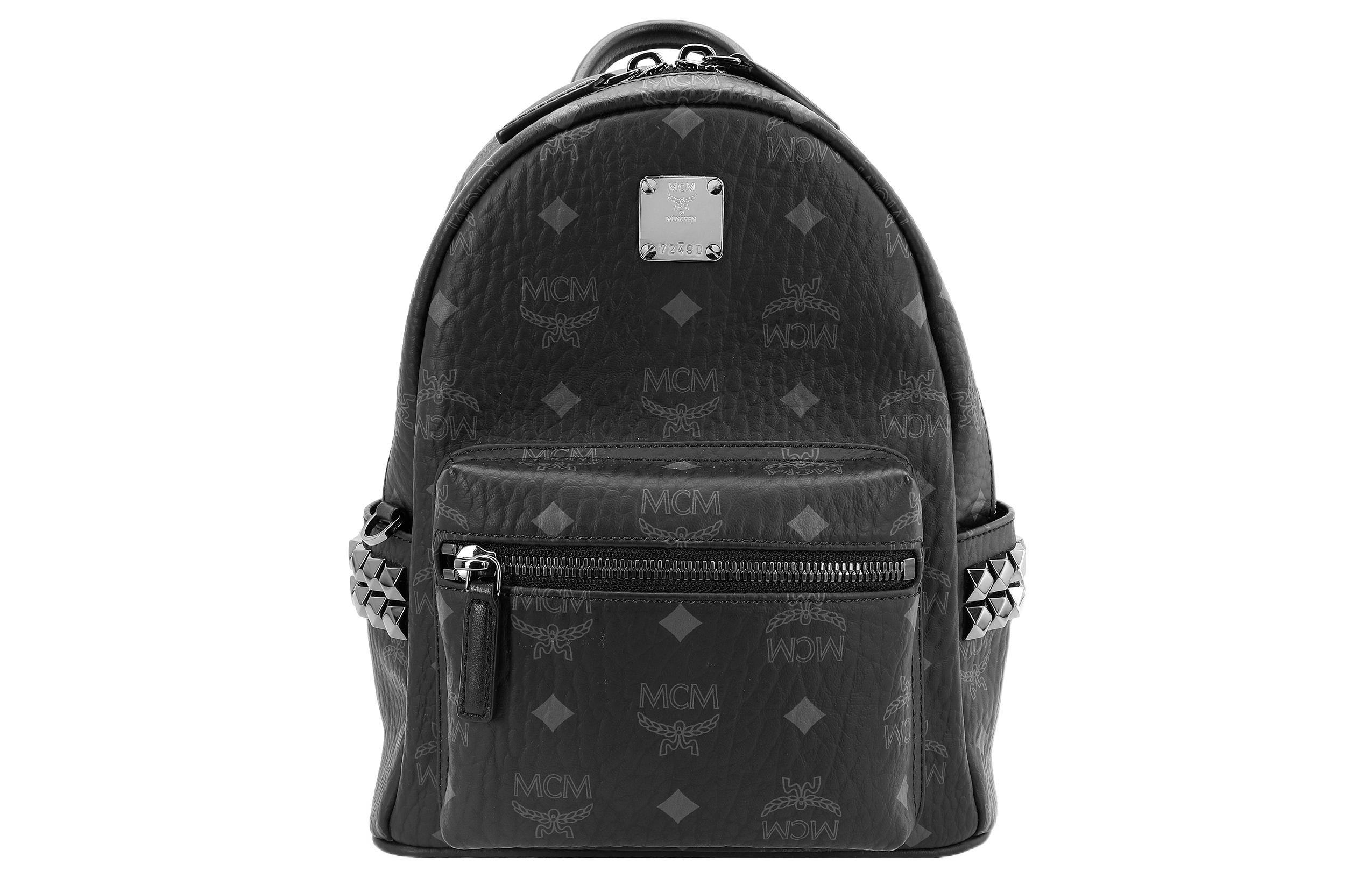 

MCM Женский рюкзак Stark Visetos PVC, черный