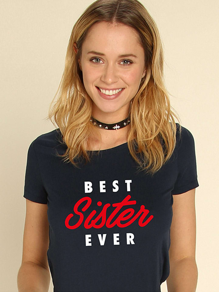 

Футболка WOOOP Shirt Best Sister Ever, темно-синий