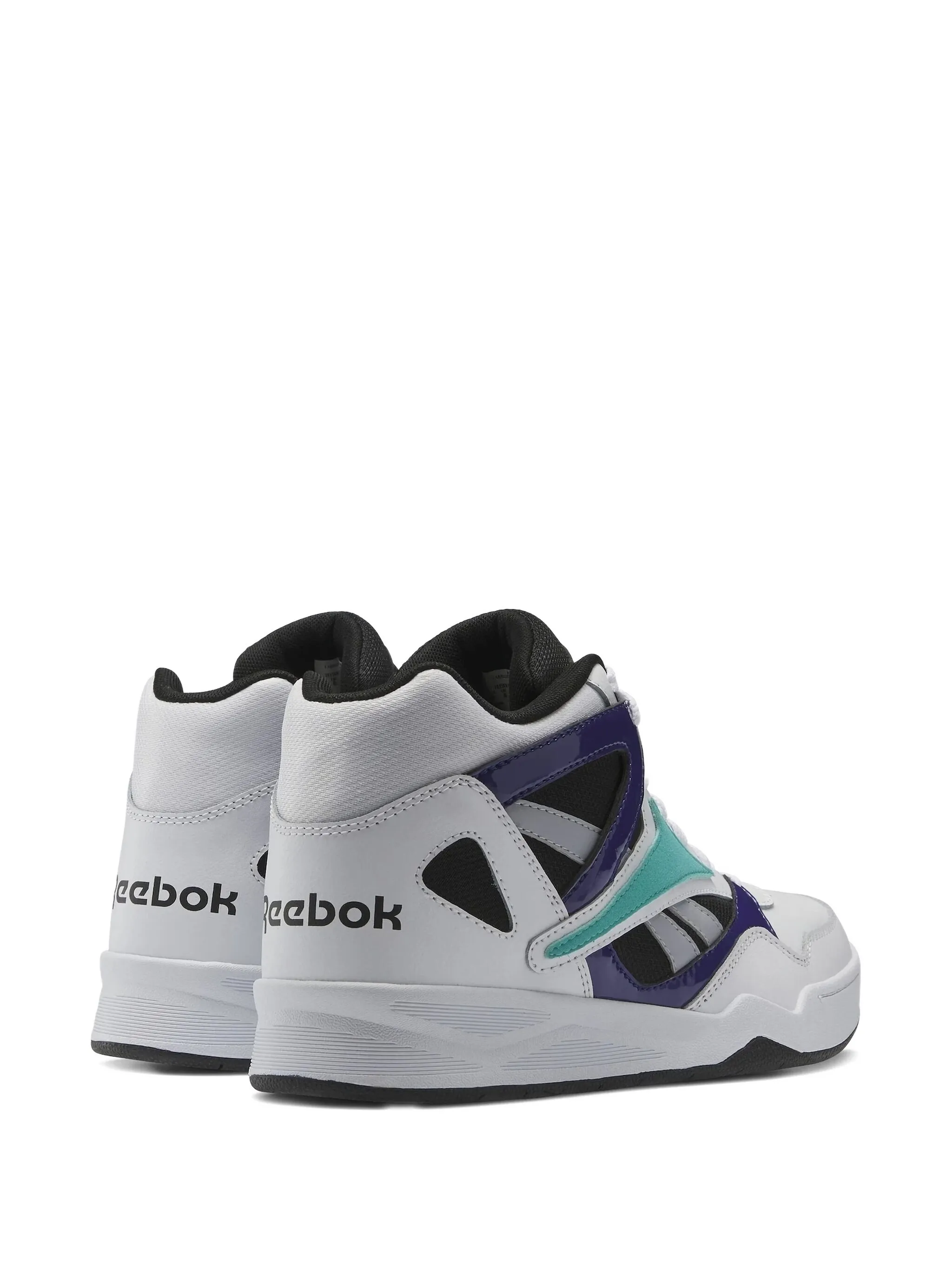 Кроссовки BB4500 High 2 White/Core Black/Classic Teal Reebok, белый — фото 4