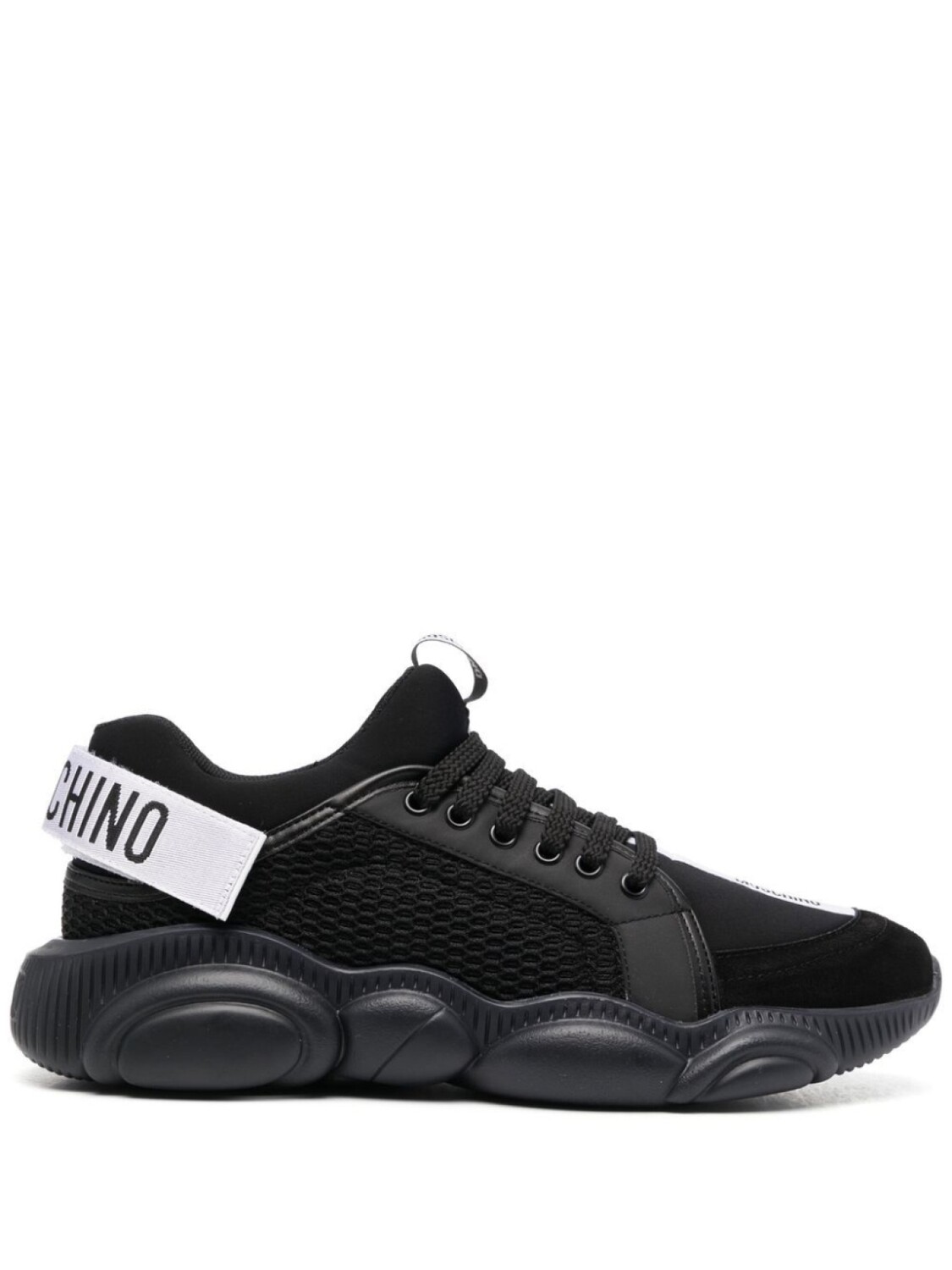 

Кроссовки Moschino Lace-up, черный/белый
