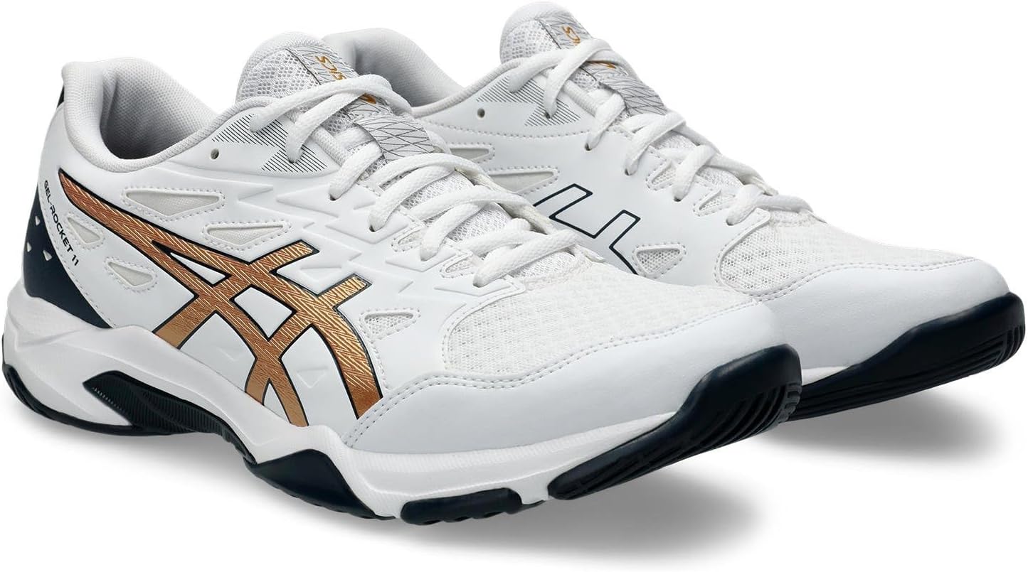 

Кроссовки ASICS Men's GEL-Rocket Volleyball Shoe, цвет White/Pure Gold