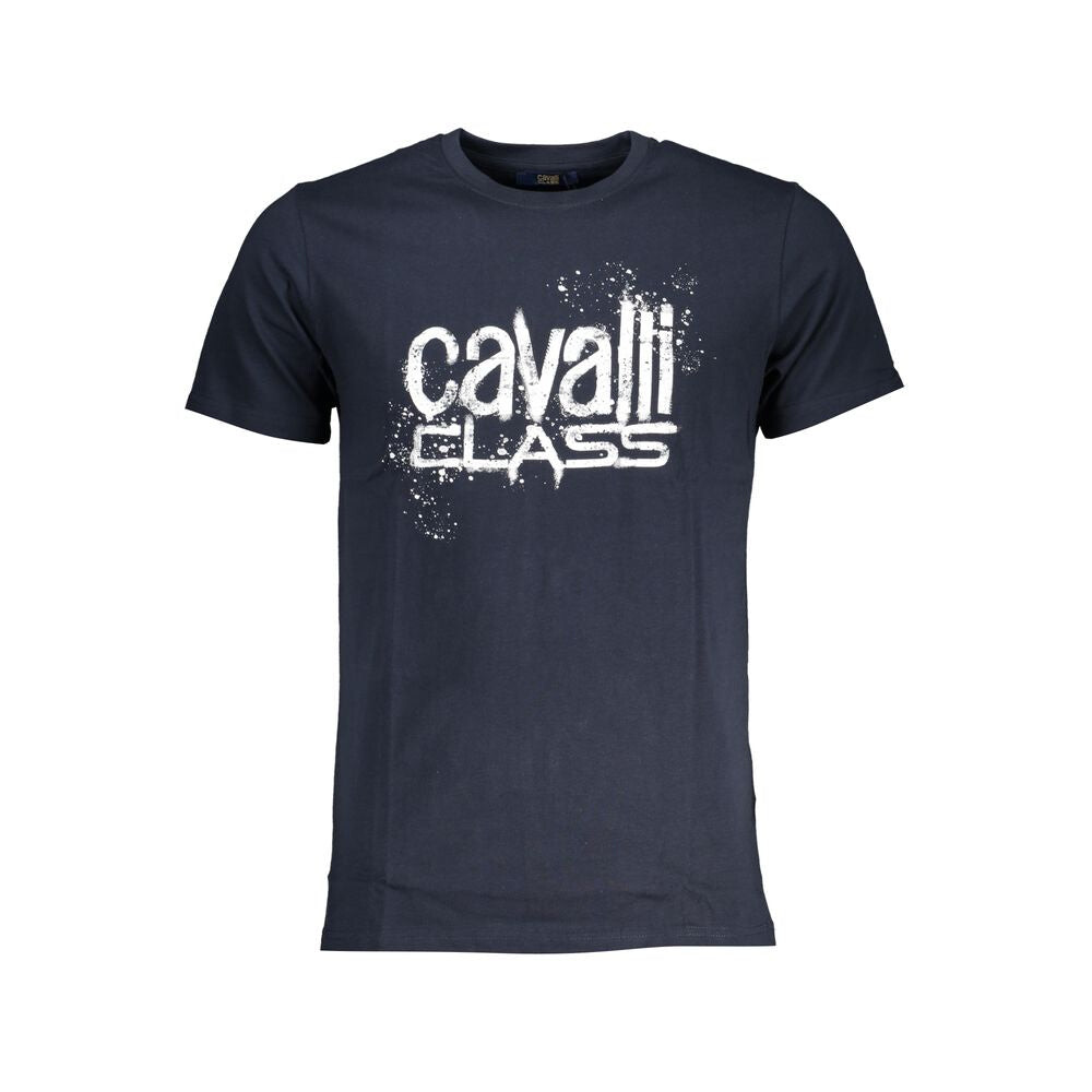 

Хлопковая мужская футболка Cavalli Class, синий