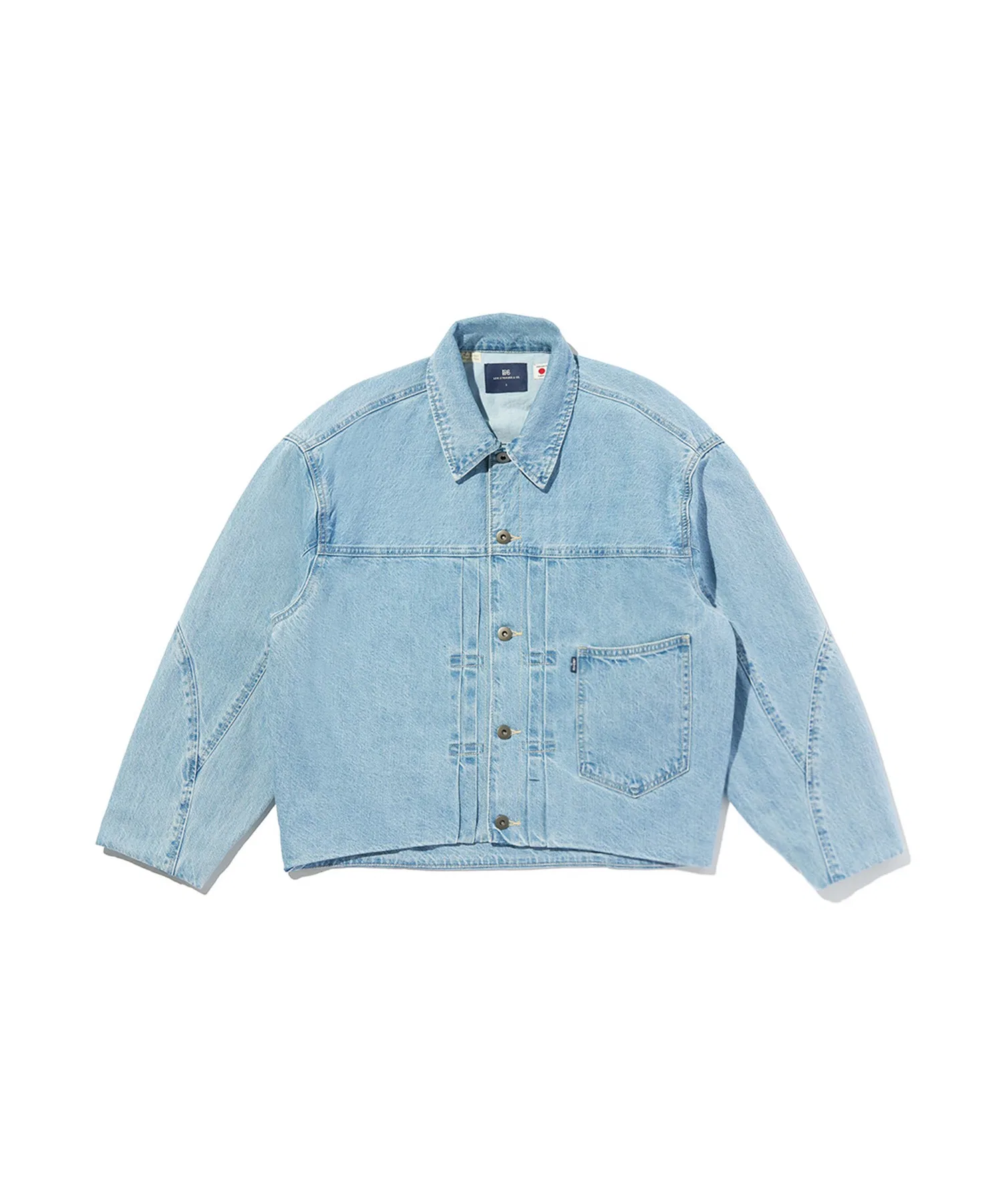 Женская куртка Levi's BLUETAB LINED из денима с синими швами, индиго