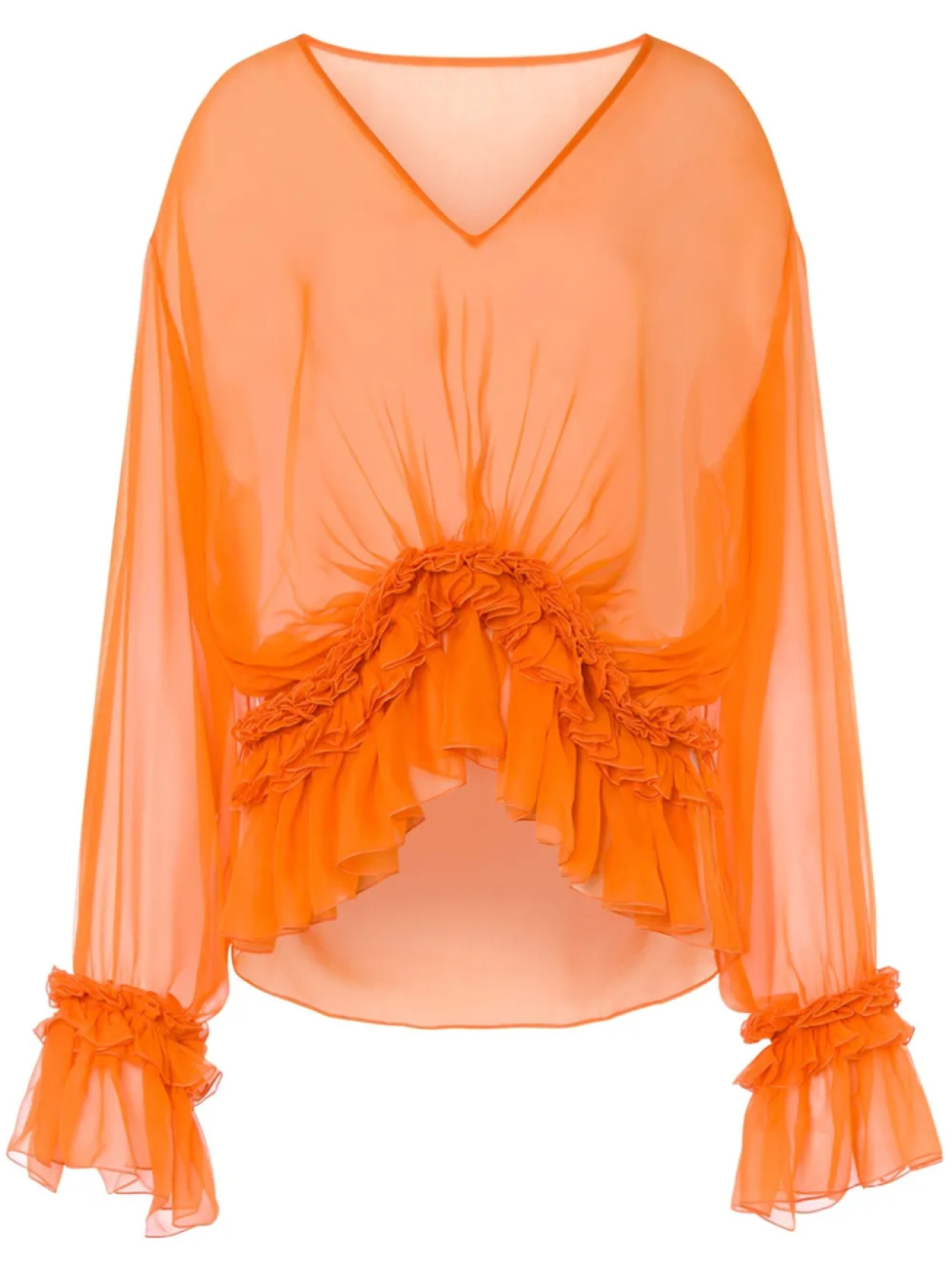 

Alberta Ferretti шелковая блузка, оранжевый