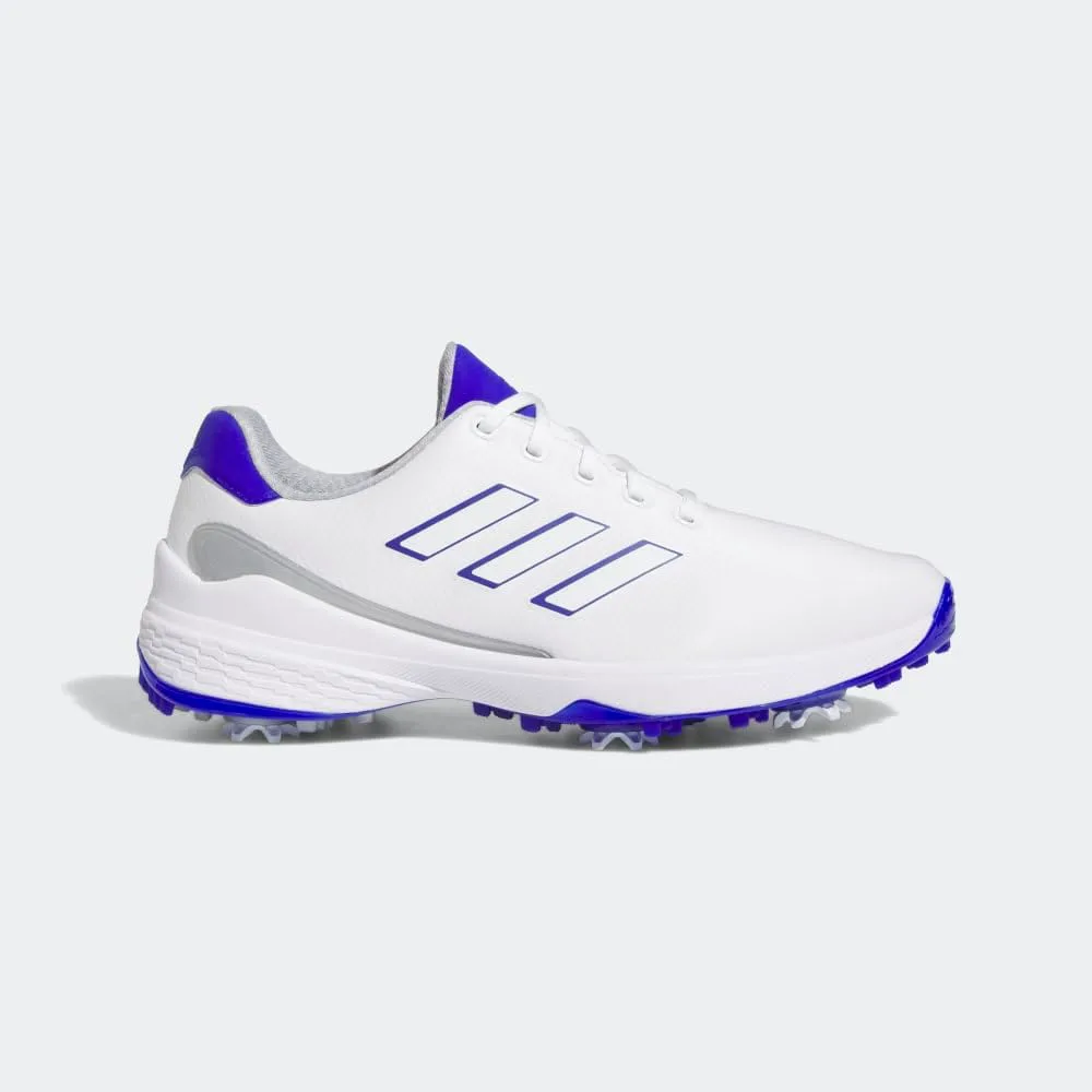 Мужские гольф-кроссовки Adidas ZG23, белый/синий/металлик — фото 2