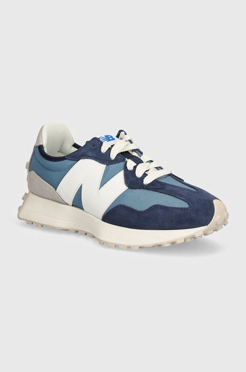 

Кроссовки New Balance 327 из ткани и замши, синий