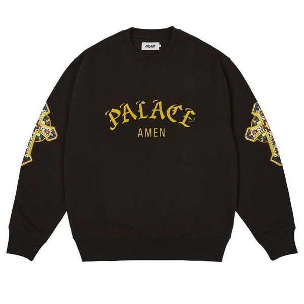 

Толстовка saints crewneck sweatshirt 'black' Palace, черный