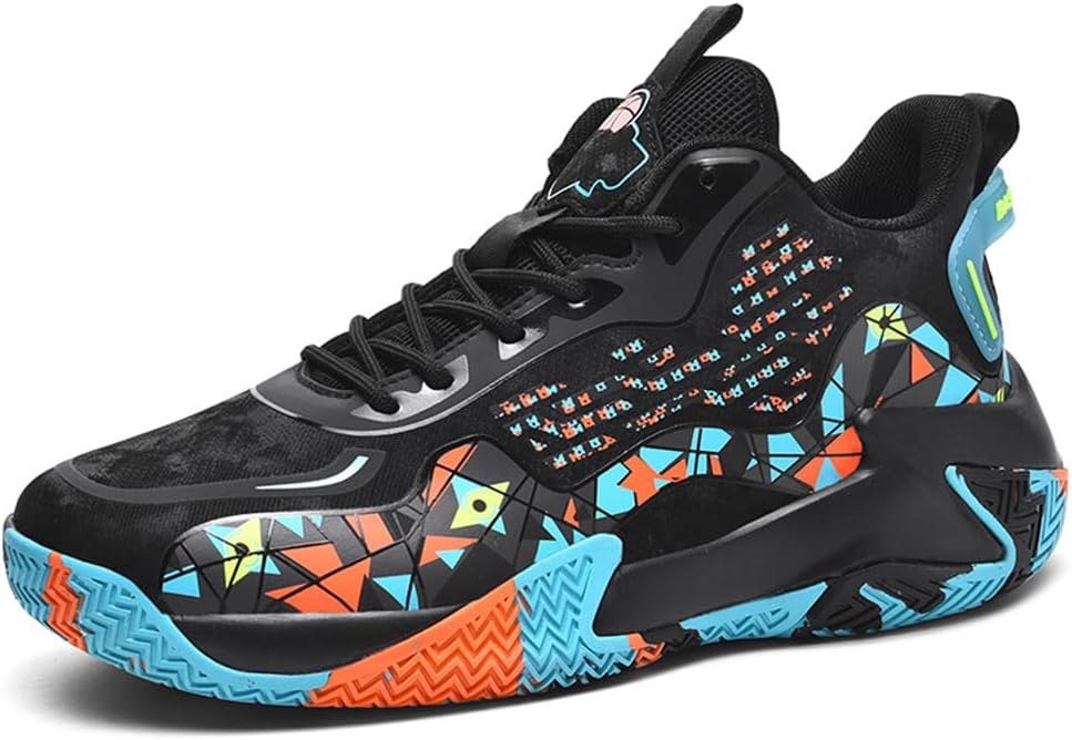 

Унисекс кроссовки для баскетбола NCNDB, дышащие, для бега, модные, противоскользящие, с амортизацией, спортивные для бега, ходьбы и тренировок, черный