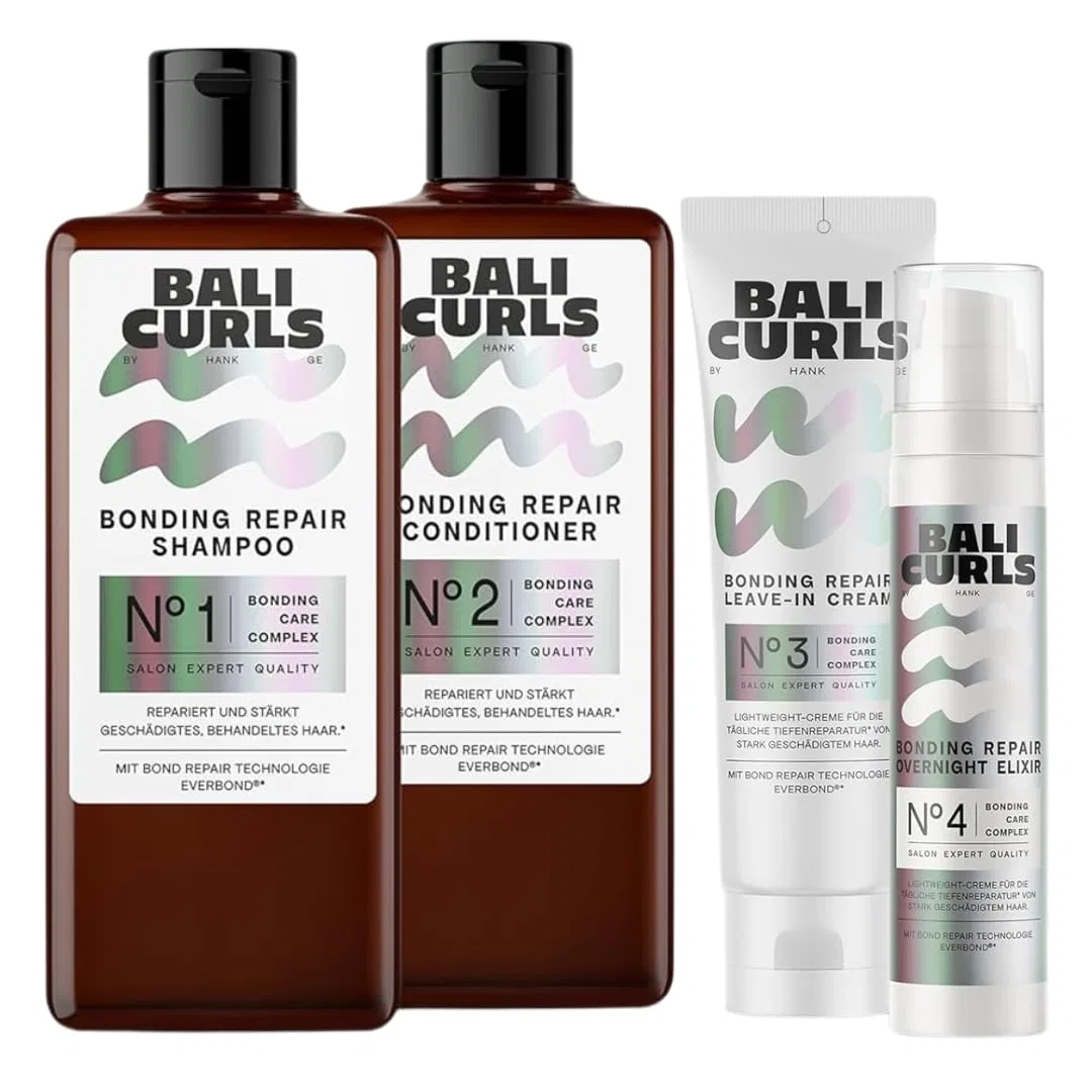 Набор для восстановления поврежденных локонов Bali Curls Bonding Repair, 4 шага Bali Curls By Hank Ge