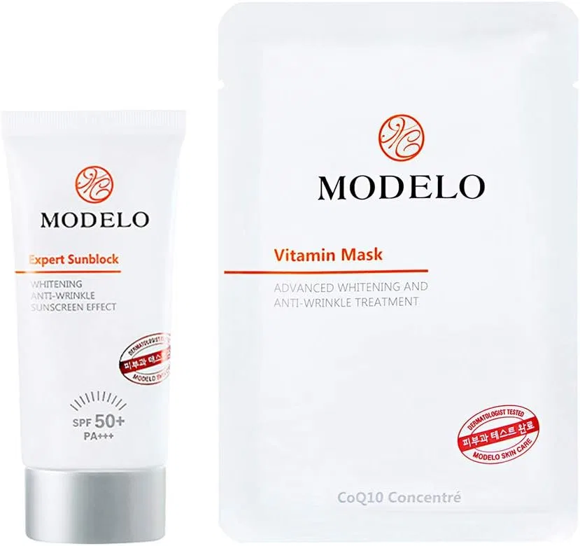 Солнцезащитный крем SPF50+ PA+++ 50 мл + Витаминная маска 25 мл, KUNG Miya Kung
