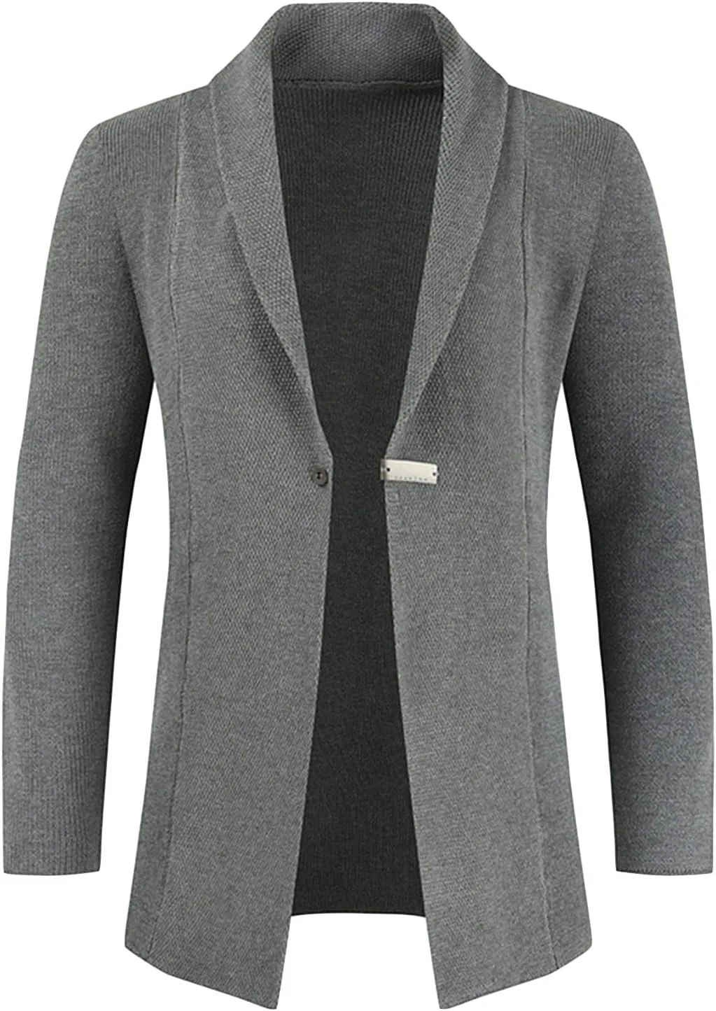 

Мужской кардиган с шалью, Slim Fit SWJGLITTR